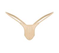 Lingerie donna sexy intimo intimo uomo vita posteriore briefing Low G-String open slip party body donna, cachi, XL
