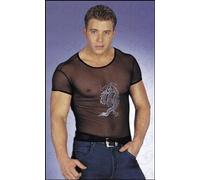 Lingerie - Gotico Dragoni Maglia/Camicia Pantaloni Nero Trasparente