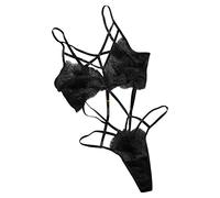 Lingerie Offerte Leather Lingerie Hot Completono Sexy Donna Babydoll Donna Aperto Mutandine Commestibili Reggiseno Mutande Sexy Sadomaso Accessori Sesso I Miei Ordini in Consegna