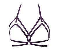 Lingerie San Donna Sexy Shop Hot Oggetti Coppia Natalizio D Oltremare Sexy Reggiseno con Cinturino Nero Street Photography Lingerie Body Nero in Pizzo Calze Sexydonna Buco Purple One Size