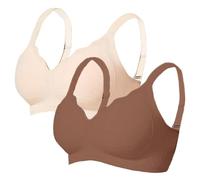 Lingerie Set Bianco Reggiseni senza ferretto per le Donne Reggiseno Morbido, Bralette, Coperta completa, Reggiseni Bustier Rosso, marrone, L