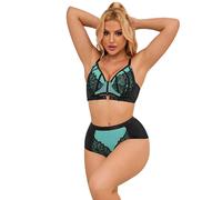Lingerie Sexy in Pizzo Verde Subblime - Set Reggiseno S/M