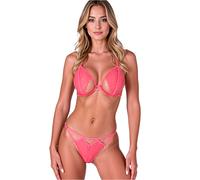 Lingerie Sexy Passion Resilque - Reggiseno e Perizoma Rosso S/M