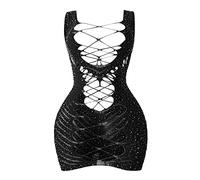 Lingerie Sexy Rossa Donna Donna Seducente Hard da Tinta Unita Beauty Wrapped Hot Fun Underwear DOT Pieno di Sexy Lingerie Rossa Body in Pizzo Black One Size