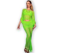 Lingerie Sexy Top e Gonna Chilirose CR 4666 - Verde S/M