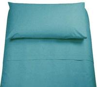 Lingerie Shop Lenzuola Set Completo Cotone 1 Piazza e Mezza Tinta Unita Vari Colori Sotto Sopra + Federa (Verde Petrolio, 1 Piazza e Mezzo)