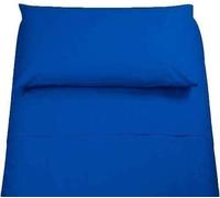 Lingerie Shop Lenzuola Set Completo Cotone 1 Piazza e Mezza Tinta Unita Vari Colori Sotto Sopra + Federa (Royal, 1 Piazza e Mezzo)