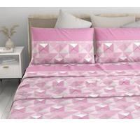 Lingerie Shop Set Lenzuola Letto Singolo Cotone Sotto Sopra + Federa Varie Fantasie Multicolore (Fantasia 29, Singolo)