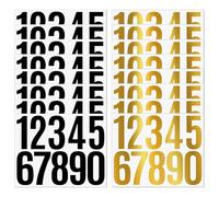 LINGJIA 16 Pezzi Numeri Adesivi Grandi, Adesivi Numerici Autoadesivi, Adesivi Numerici per Cassetta delle Lettere, Adesivi Numerici per Porta, Adesivi Numerici Facili da Attaccare per Uso Esterno