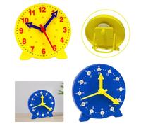 LINGJIA 2 Pezz 4 Pollici Orologio per Bambino, Orologi Didattici, Orologi Gioco Educativi, Orologi Dimostrativi L'insegnamento, Tempo Apprendimento, Regali L'ingresso Scuola, Forniture Casa e Scuola