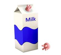 LINGJIA Tappo per Bottiglia di Latte, Divertente Imbuto per Versare Il Latte, Tappo per Bottiglia con Mammella di Mucca, Tappo Creativo per Versare Il Latte, Tappo per Cartone di Latte