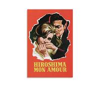 LINGJING Hiroshima Mon Amour 50s Art Movie Poster Poster regalo Wall Art Painting Stampe su tela Decor Poster Opere d'arte 20 x 30 cm