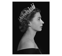 LINGJIONG 5 poster da parete Queen Elizabeth II, pittura decorativa su tela, decorazione da parete, soggiorno, ritratto regina Elisabetta II per arte da parete incorniciata
