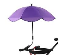 Lingjiong - Ombrellone per passeggino con morsetto, protezione solare regolabile dai raggi UV per passeggino con morsetto, ombrello per carrello da spiaggia