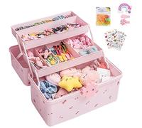LINGJIONG Per Capelli Per Bambini Scatola Di Immagazzinaggio Testa Del Bambino Corda ELastica Capelli Testa Gioielli Dressing Ragazza Scatola Di Gioielli M/L