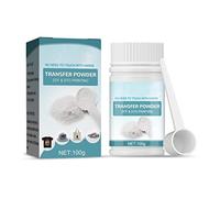 LINGJIONG Polvere Bianca DTF Trasferimento Digitale Hot Melt Adhesive, Polvere di Trasferimento per Tessuti Neri o Scuri, 100 G/3,5 Oz