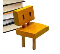 LINGJIONG Suzume No Tojimari Sedia, 2023 Nuovo Ufficio Figura Anime Film Mini Carino Sedia Tre Gambe Panca in Legno Cosplay Ciondolo Decorazione, Anime Regali per Bambini