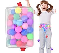 LINGJIONG Twerk Pong Game, divertente set di giochi per famiglie con 30 palline colorate, giochi all'aperto per bambini, giochi per feste all'aperto per ragazzi e ragazze, festa di compleanno di