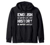 L'inglese è importante, ma la storia è importante scherzo divertente Felpa con Cappuccio