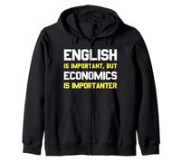 L'inglese è importante, ma l'economia è importante scherzo Felpa con Cappuccio