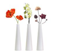 LINGMAI Vaso da fiori alto conico in plastica composita, piccolo vaso floreale decorativo per la casa, bouquet di fiori, tubi collegati (calibro piccolo)