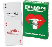 Lingo Carte da Gioco | Gioco di apprendimento della lingua | Divertente mazzo di Flashcard visiva per aumentare le abilità vocabolario e pronuncia - 54 frasi utili