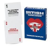 Lingo Carte da gioco slang | Set di giochi per l'apprendimento delle lingue | Divertente mazzo di flashcard visive per aumentare le abilità di vocabolario e pronuncia (slang britannico)