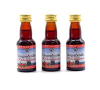 Lingon Vodka 3x25ml - senza alcool, Essenza di Vodka, Aroma per Torta