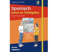 Lingoposter: Spanisch lernen im Vorbeigehen: 10 Lernposter / Paket: Sprachposter + Vokabelkarten + Begleitheft + App