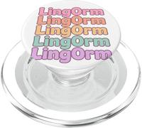 LingOrm Arcobaleno Lettera impilata Design Thai GL Coppia Fan Art PopSockets PopGrip per MagSafe