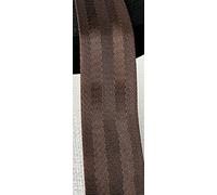 LINGP 20mm 38mm 50mm Nastro di Nylon Cintura di Sicurezza Nastro Jacquard per Computer Zaino per Esterni Parti della Borsa Fettuccia Marrone Nera