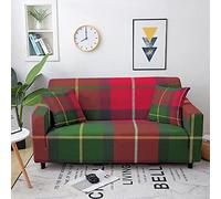 Lingquare Copridivano Elastico A Righe Scozzese Stampato A 3 Posti Copridivano Componibile Elasticizzato Copridivano Antipolvere Soggiorno A Forma Di L 190-230cm