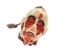 Lingua Con La Testa Rotta Maschera Intera Halloween Puntello Mozzata