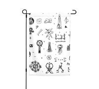 Lingua dei segni alfabeto stampa 30,5 x 45,7 cm portico tutte le stagioni bandiere all'aperto decorazione cortile bandiera cortile decorazione