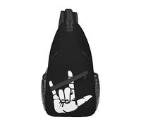 Lingua dei segni Ti amo Zaino a tracolla da viaggio Borsa a tracolla sul petto casual alla moda