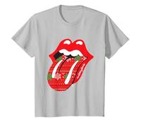 Lingua Natalizia Rolling Stones Maglietta, Bambini, Argento, 6 Anni