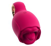 Lingua Vibrante Stimolante Eccitante Silicone Ricaricabile Rosa USB