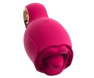 Lingua Vibrante Stimolante Eccitante Silicone Ricaricabile Rosa USB