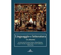 Linguaggio e letteratura. Un dibattito