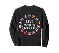 Lingue multilingue Love Around The World Felpa