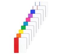 Linguette Adesive Impermeabili per Libri, PET Semitrasparente, 20 Fogli | Scrivibili e Non Coprenti, per Appunti e Studio, Adatte a Testi e Lavagne