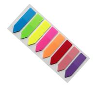 Linguette adesive per segnalibri: 8 linguette per indice colorati per libri e quaderni, etichette adesive fluorescenti trasparenti, forniture per organizzazione dello studio