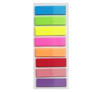 Linguette adesive per segnalibri: 8 linguette per indice colorati per libri e quaderni, etichette adesive fluorescenti trasparenti, forniture per organizzazione dello studio