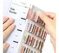 Linguette della Bibbia in stile boho terroso per diario, 90 pezzi, motivo astratto prestampate e vuote, con guida, pennarelli autoadesivi per libri di scritture per una facile navigazione, design