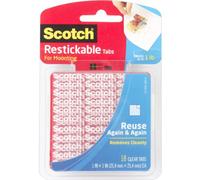 Linguette di montaggio Restickable Scotch 18 pezzi 25,4 mm Adesivo biadesivo tra