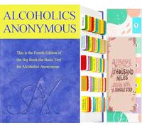 Linguette indice per alcolisti anonimi quarta edizione. Colore-codificato e laminato AA The Big Book Tabs, con segnalibro e guida di allineamento (libro non incluso)