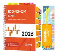 Linguette per indice per versione AAPC ICD-10-CM Expert 2023/2024 Il Codebook ufficiale completo, 72 linguette laminate codificate a colori con linee guida, 50 linee guida per la codifica ICD-10, 22