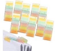 Linguette per quaderni, etichette con indice push-pull per appunti, libri scolastici, per insegnanti, studenti, scuola, ufficio, casa, quaderno, libro di testo, diario e documenti