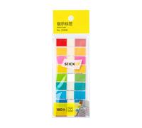 Linguette scrivibili 12 x 44 mm | 180 fogli di bandiere multicolori strette per una ricerca rapida, raggruppamento di documenti, pianificazione delle lezioni