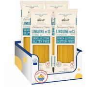 Linguine N.13 Senza Glutine, 400 g, Pasta Lunga Trafilata al Bronzo con Riso Integrale e Mais, Ideale per Primi Piatti di Pesce e Salse, Confezione Multipla da 4/8/12 Pezzi (4 PEZZI)